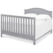 4-in-1 Convertible Crib and Dresser Changing Table Set with Mattress in Gray