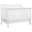 4 in 1 Convertible Crib and Dresser Changing Table Set with Mattress in White