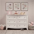 4 in 1 Convertible Crib and Dresser Changing Table Set with Mattress in White