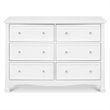 4 in 1 Convertible Crib and Dresser Changing Table Set with Mattress in White