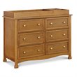 4-in-1 Convertible Classic Crib and Dresser Set with Changing Tray in Chestnut