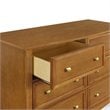 4-in-1 Convertible Classic Crib and Dresser Set with Changing Tray in Chestnut