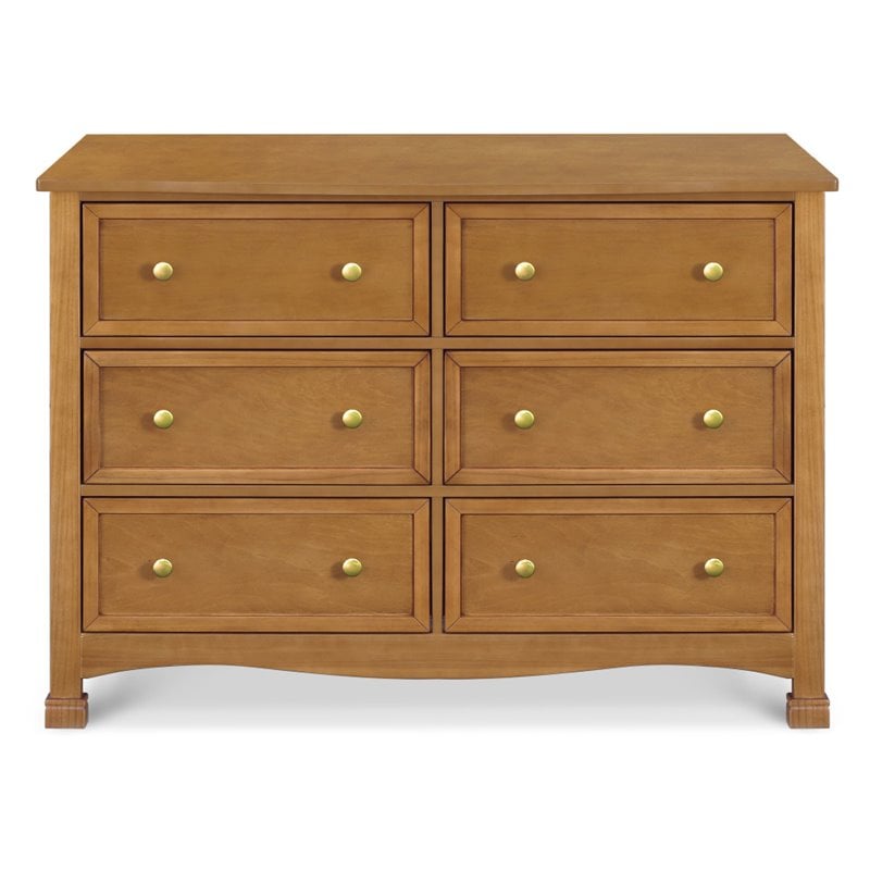 4-in-1 Convertible Classic Crib and Dresser Set with Changing Tray in Chestnut