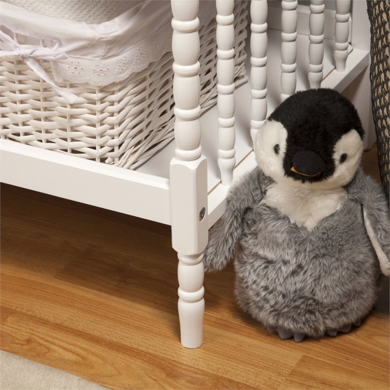 3 in 1 Convertible Crib Set with Matching Changing Table in White