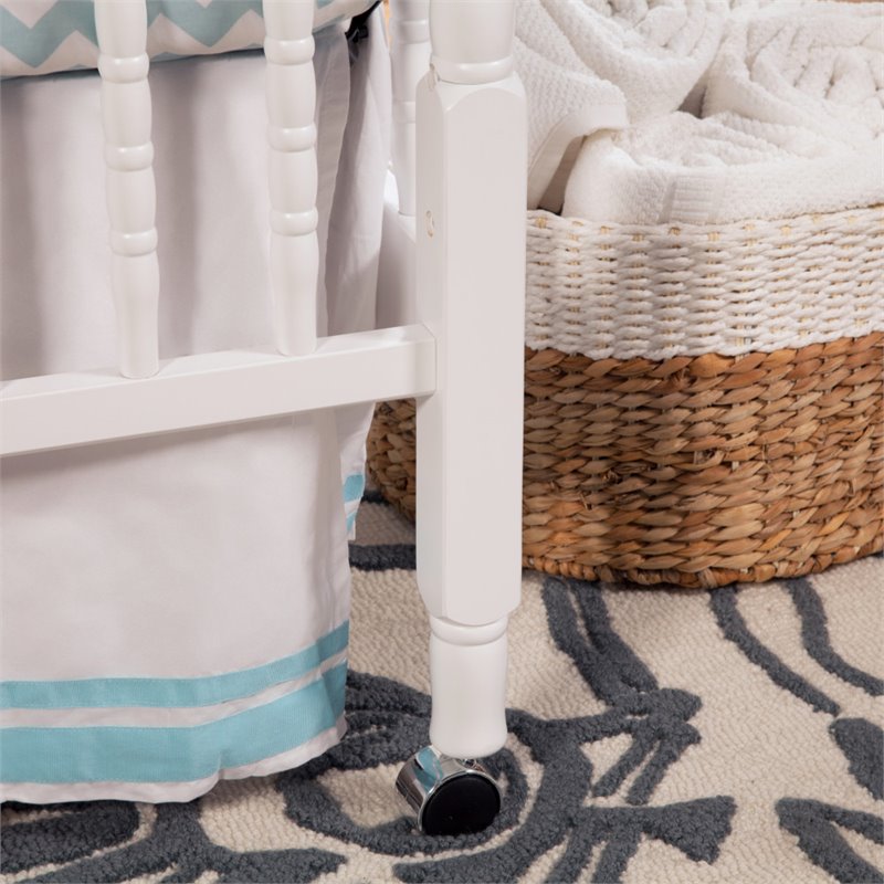 3 in 1 Convertible Crib Set with Matching Dresser in White