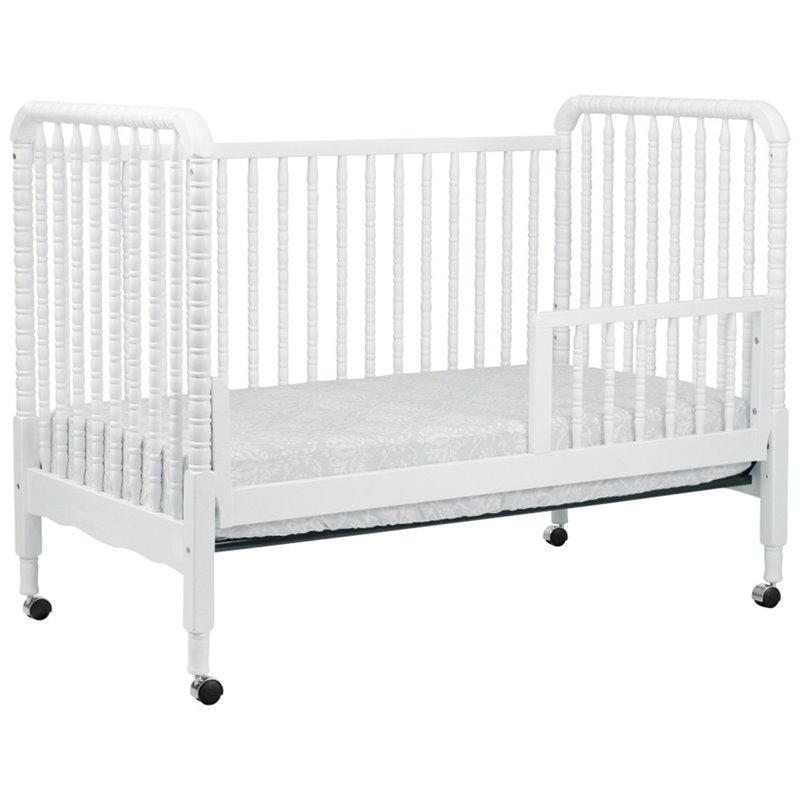 3 in 1 Convertible Crib Set with Matching Dresser in White