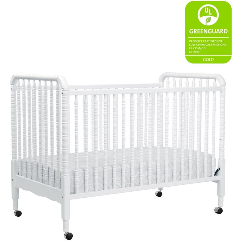3 in 1 Convertible Crib Set with Matching Dresser in White