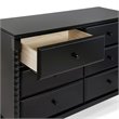 DaVinci Jenny Lind Spindle 6-Drawer Dresser in Ebony