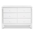DaVinci Jenny Lind Spindle 6-Drawer Dresser in White