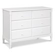 DaVinci Jenny Lind Spindle 6-Drawer Dresser in White