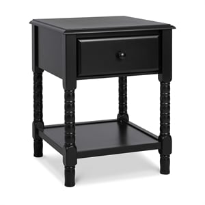 DaVinci Jenny Lind Engineered Wood Spindle Kids Nightstand in Ebony