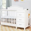 DaVinci Charlie 4-in-1 Convertible Mini Crib-Changer in White