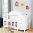 DaVinci Charlie 4-in-1 Convertible Mini Crib-Changer in White