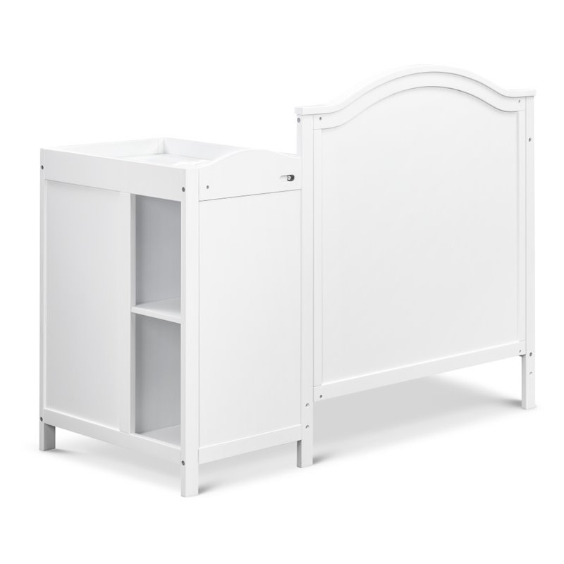 DaVinci Charlie 4-in-1 Convertible Mini Crib-Changer in White