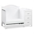 DaVinci Charlie 4-in-1 Convertible Mini Crib-Changer in White
