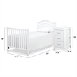 DaVinci Twin Bed Wood Conversion Kit For Charlie Mini Crib and Changer in White
