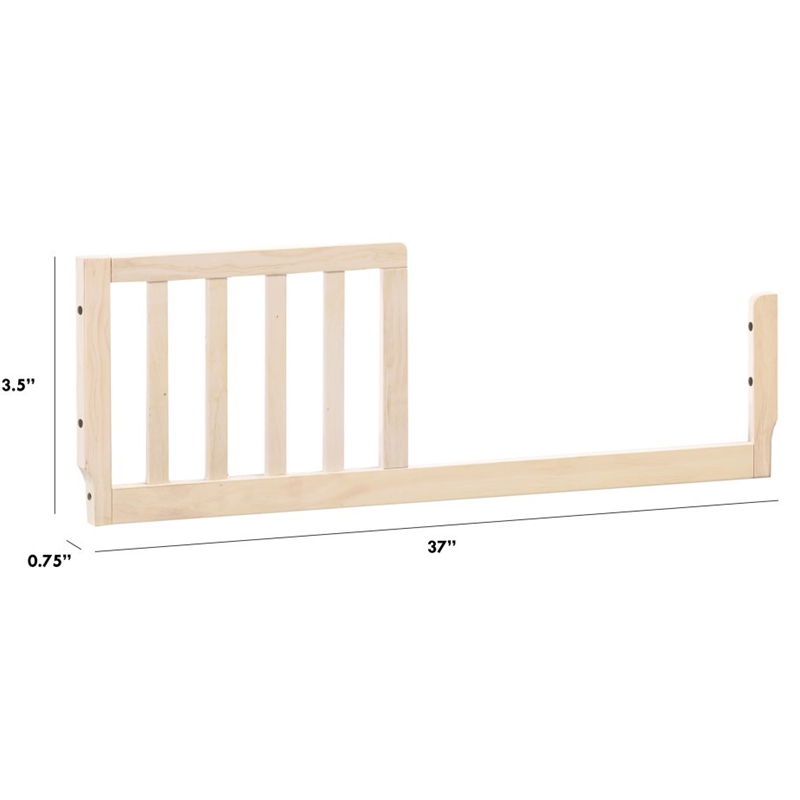 DaVinci Rails Mini Toddler Pine Wood  Bed Conversion Kit In Washed Natural