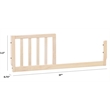 DaVinci Rails Mini Toddler Pine Wood  Bed Conversion Kit In Washed Natural