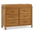 DaVinci Charlie 6-Drawer Pine Wood Double Dresser In Chestnut
