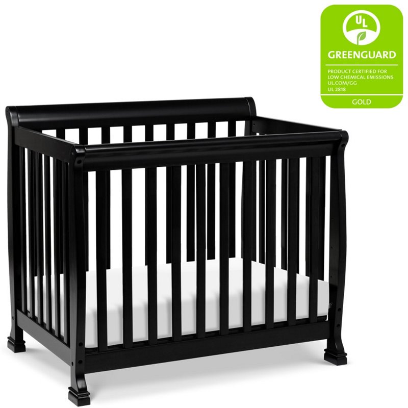 davinci kalani mini crib grey