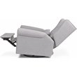 DaVinci Hayden Polyester Fabric Recliner and Swivel Glider in Misty Gray
