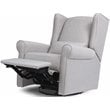 DaVinci Hayden Polyester Fabric Recliner and Swivel Glider in Misty Gray