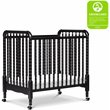 DaVinci Jenny Lind Pine Wood 3-in-1 Convertible Mini Crib in Ebony