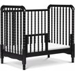 DaVinci Jenny Lind Pine Wood 3-in-1 Convertible Mini Crib in Ebony