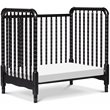 DaVinci Jenny Lind Pine Wood 3-in-1 Convertible Mini Crib in Ebony