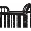 DaVinci Jenny Lind Pine Wood 3-in-1 Convertible Mini Crib in Ebony