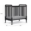 DaVinci Jenny Lind Pine Wood 3-in-1 Convertible Mini Crib in Ebony