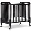 DaVinci Jenny Lind Pine Wood 3-in-1 Convertible Mini Crib in Ebony