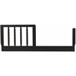 DaVinci Jenny Lind Pine Wood Mini Toddler Bed Conversion kit in Ebony