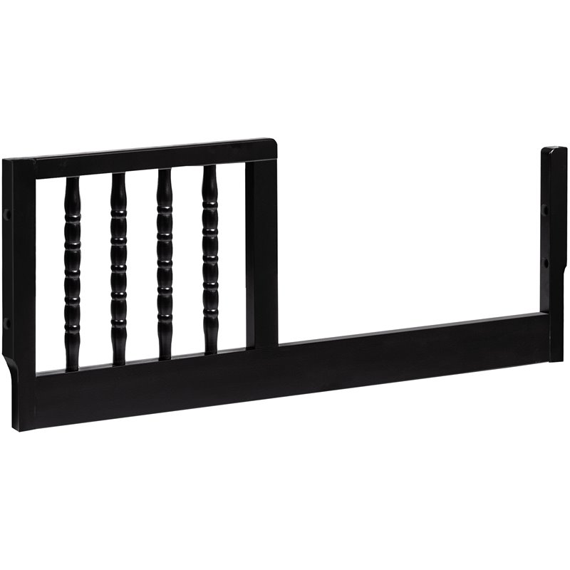 DaVinci Jenny Lind Pine Wood Mini Toddler Bed Conversion kit in Ebony
