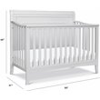 DaVinci Anders Pine Wood 4-in-1 Convertible Crib in Cloud Gray
