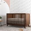 DaVinci Otto Pine Wood 3-in-1 Convertible Crib in Walnut