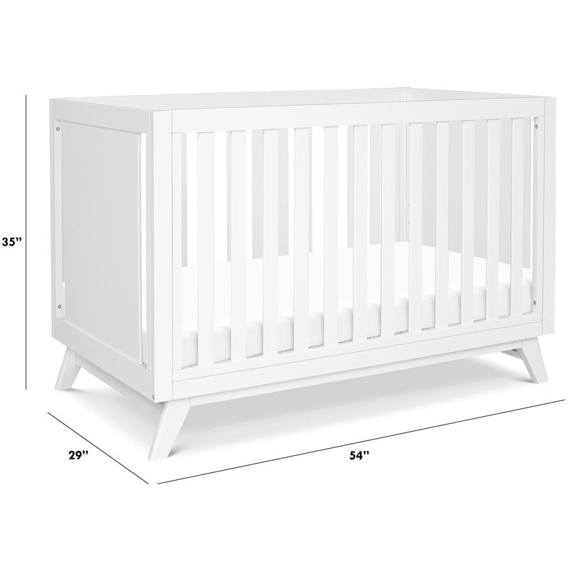 DaVinci Otto Pine Wood 3-in-1 Convertible Crib in White