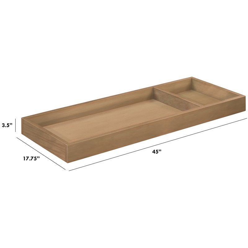 DaVinci Pine Wood Universal Wide Removable Changing Tray in Hazelnut