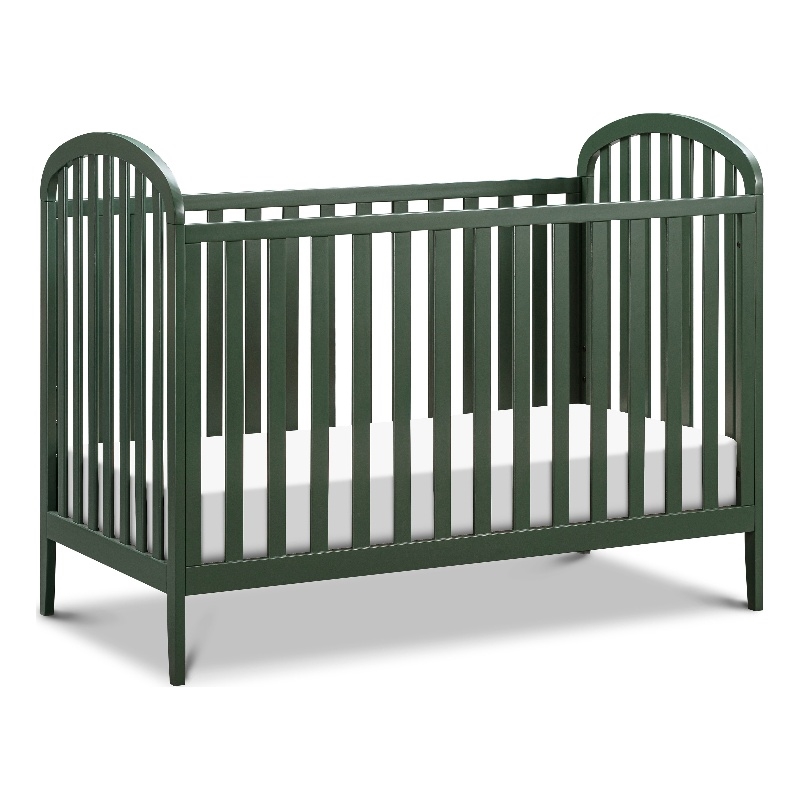 Davinci Beau Modern Pine Wood 3-In-1 Convertible Crib in Forest Green