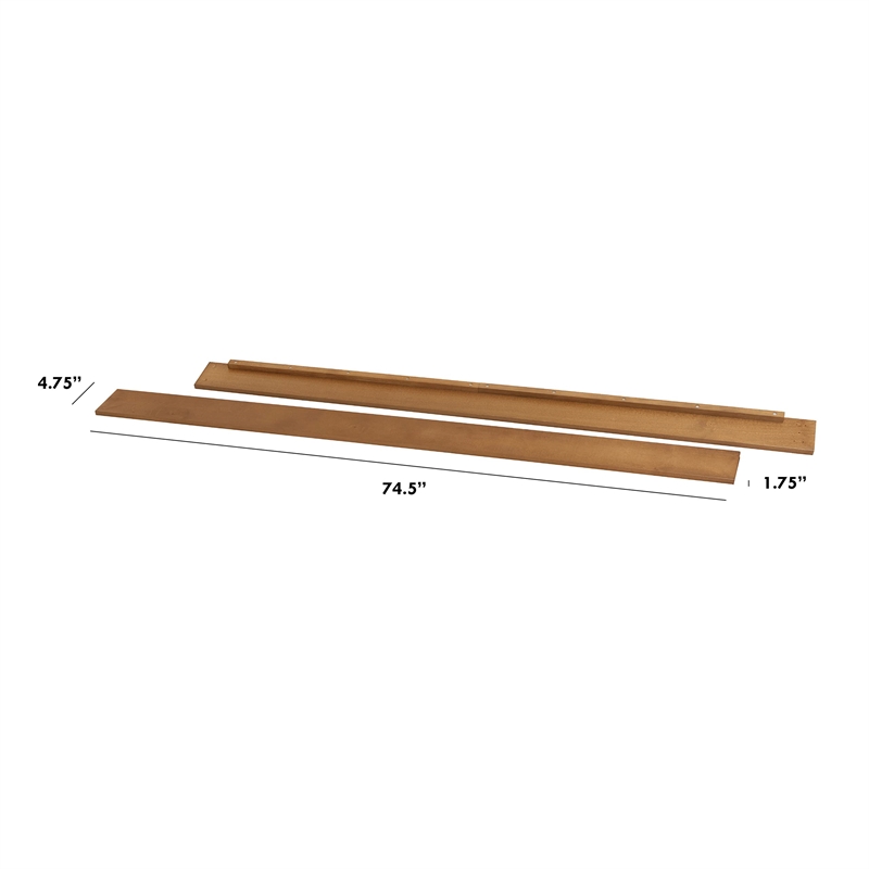Davinci Pine Wood Twin/Full-Size Bed Conversion Kit (M5789) in Forest Green