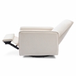 Davinci Penny Modern Polyester Fabric Recliner and Swivel Glider in Cream