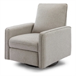 Davinci Penny Modern Polyester Fabric Recliner and Swivel Glider in Gray