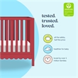 DaVinci Sammy Scallop 4-in-1  Convertible Crib in Red