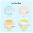 DaVinci Sammy Scallop 4-in-1  Convertible Crib in White