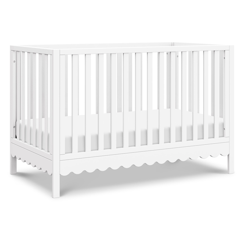DaVinci Sammy Scallop 4-in-1  Convertible Crib in White