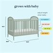 DaVinci Beau 3-in-1 Convertible Crib in Green