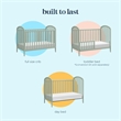 DaVinci Beau 3-in-1 Convertible Crib in Green