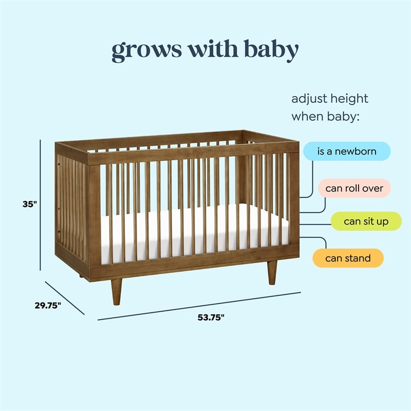 DaVinci Marley 3-in-1 Convertible Crib in Brown