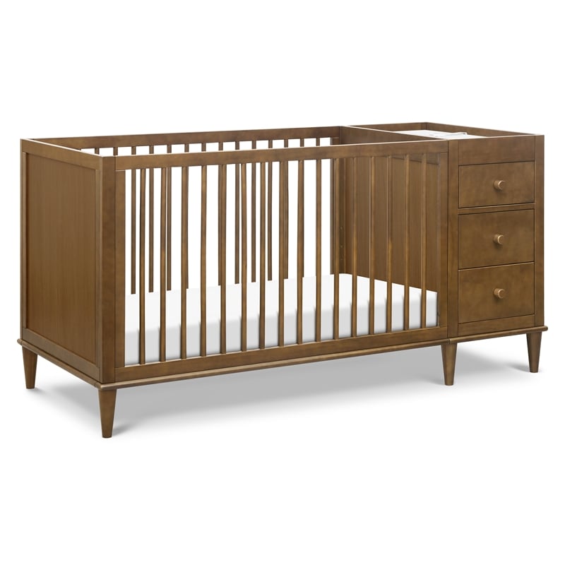 DaVinci Marley 3-in-1 Crib and Changer Combo in Brown