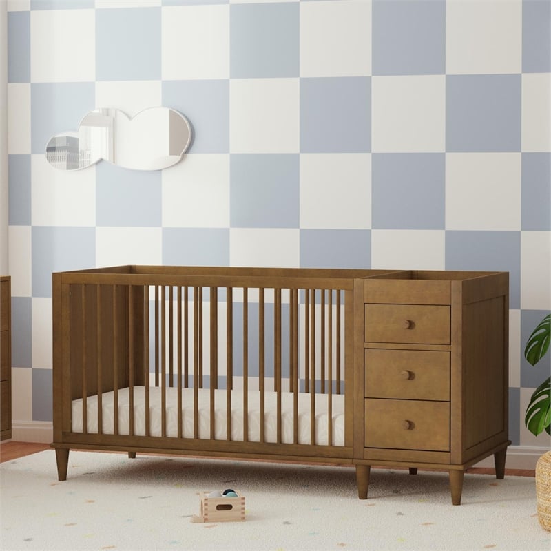 DaVinci Marley 3-in-1 Crib and Changer Combo in Brown
